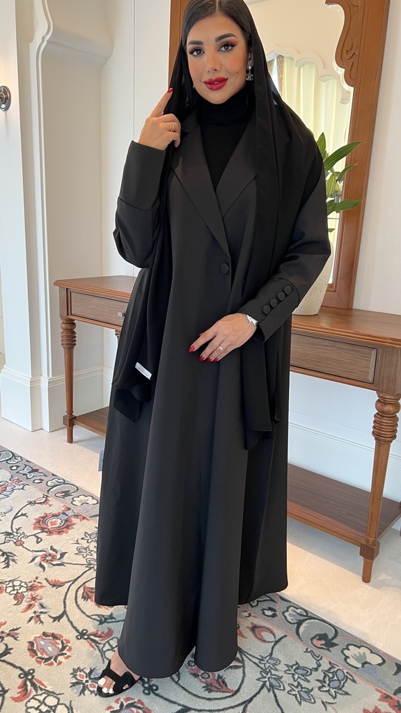 Formal Blazer abaya (أسود, S)