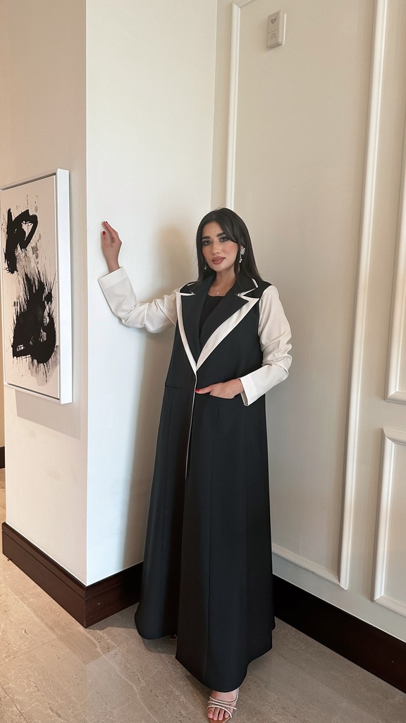 Vest abaya (أسود, S)